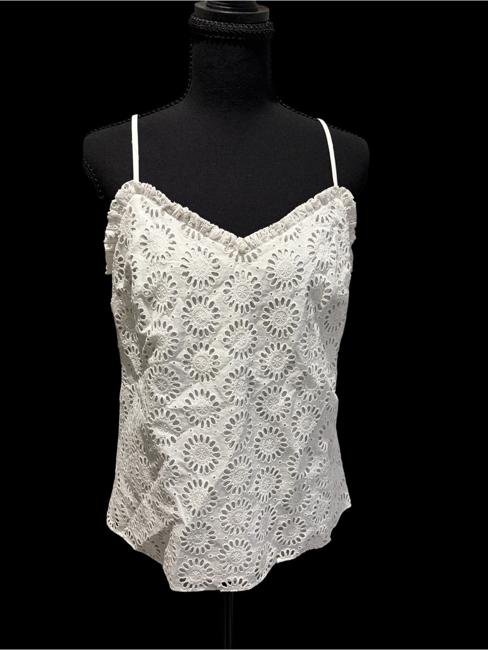 Lilly Pulitzer Dusk White Eyelet Lace Camisole New with tags - Picture 2 of 5